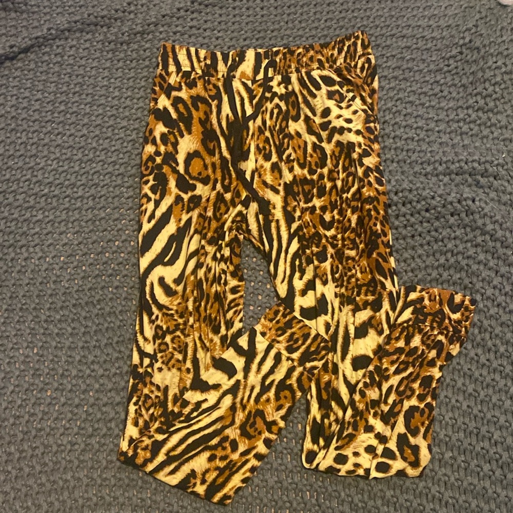 Cute animal print joggers in size Medium, true to size